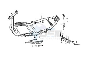 JET EURO X EU2 - 50 cc drawing FRAME