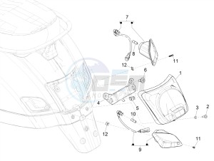 GTS 300 SUPER HPE 4T 4V IE ABS E4 (NAFTA) drawing Rear headlamps - Turn signal lamps