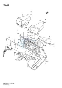 AN650 (E3-E28) Burgman drawing FRONT BOX (AN650L1 E33)