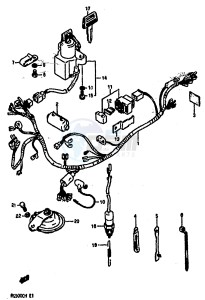 RG500 (E1) Gamma drawing WIRING HARNESS