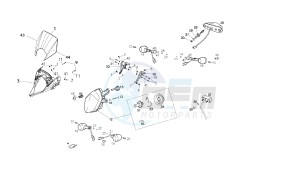 SENDA SM BAJA - 125 CC EU3 drawing HEADLAMPS - BLINKERS