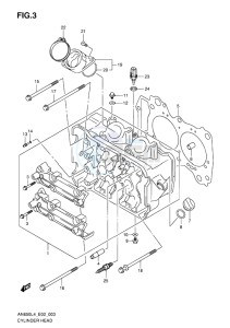 AN650Z ABS BURGMAN EXECUTIVE EU drawing CYLINDER HEAD