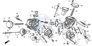 VT125C2 drawing CARBURETOR (COMPONENT PARTS)