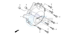 CBF1000 drawing A.C. GENERATOR COVER