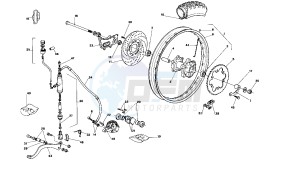 Pegaso 50 GT and LS drawing Rear Wheel