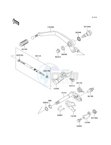 VN 800 B [VULCAN 800 CLASSIC] (B10) B10 drawing GEAR CHANGE MECHANISM