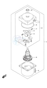 DF 20A drawing PTT Motor w/Power Tilt