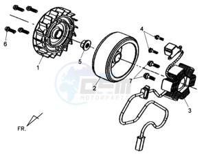 CELLO 50 drawing MAGNETO / FLYWHEEL