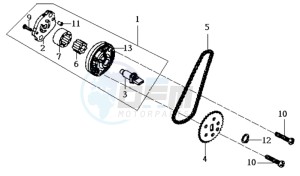 JOYRIDE 125 drawing OILPUMP