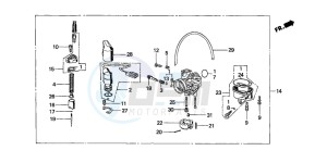 SGX50 drawing CARBURETOR