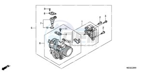 VT750CA9 Europe Direct - (ED / MME) drawing THROTTLE BODY