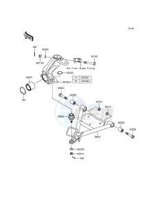 MULE 610 4x4 KAF400AGF EU drawing Suspension