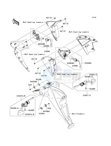 ZR 1000 B [Z1000 EUROPEAN] (B7F-B9F) 0B9F drawing TURN SIGNALS