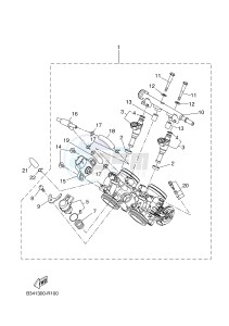 MTM690-U MTM-690-U XSR700 (B342 B342) drawing INTAKE 2