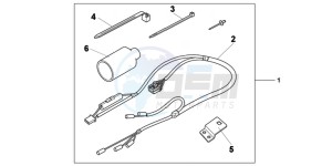 NC700SDD NC700S Dual Cluth ABS 2ED drawing KIT,GRIP HEATER A