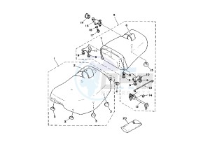 XV DX VIRAGO 535 drawing SEAT