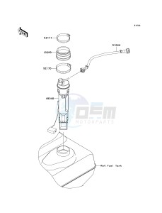 JT 1500 G [ULTRA LX] (G9F) G9F drawing FUEL PUMP