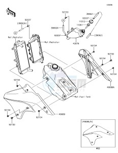 KLX450R KLX450AJF EU drawing Engine Shrouds