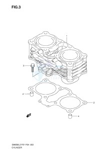 Inazuma GW250 drawing CYLINDER