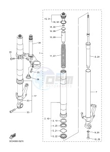 FZ1-S FZ1 FAZER 1000 (2DV6) drawing FRONT FORK