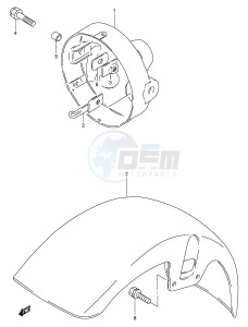 PV50 (E15) drawing HEADLAMP HOUSING