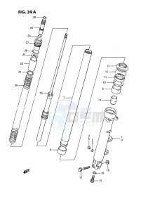 GSX1100 (E2) drawing FRONT DAMPER (MODEL K L M N P)