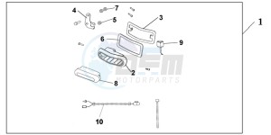 NT700VAB drawing REAR FOG LIGHT SET