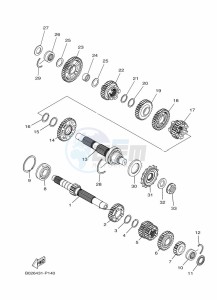 YZF320-A YZF-R3 (B2XH) drawing TRANSMISSION