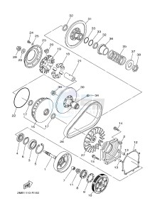 YXE700E YXE70WPXH WOLVERINE R-SPEC EPS (2MBD) drawing CLUTCH