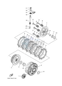 YZF-R25 249 (1WD3) drawing CLUTCH