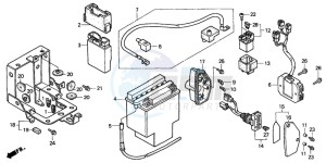 VT1100C2 drawing BATTERY