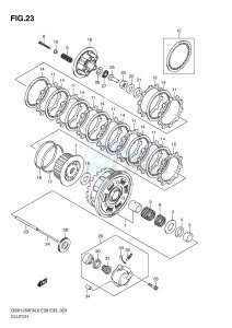 GSX1250FA (E28-E33) drawing CLUTCH