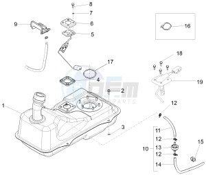 Fly 50 4t 4v drawing Fuel Tank