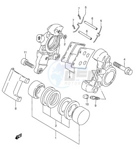 VL1500 (E2) drawing REAR CALIPER (MODEL W)