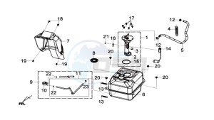 Joymax 300i ABS drawing FUEL TANK - FUEL CUT