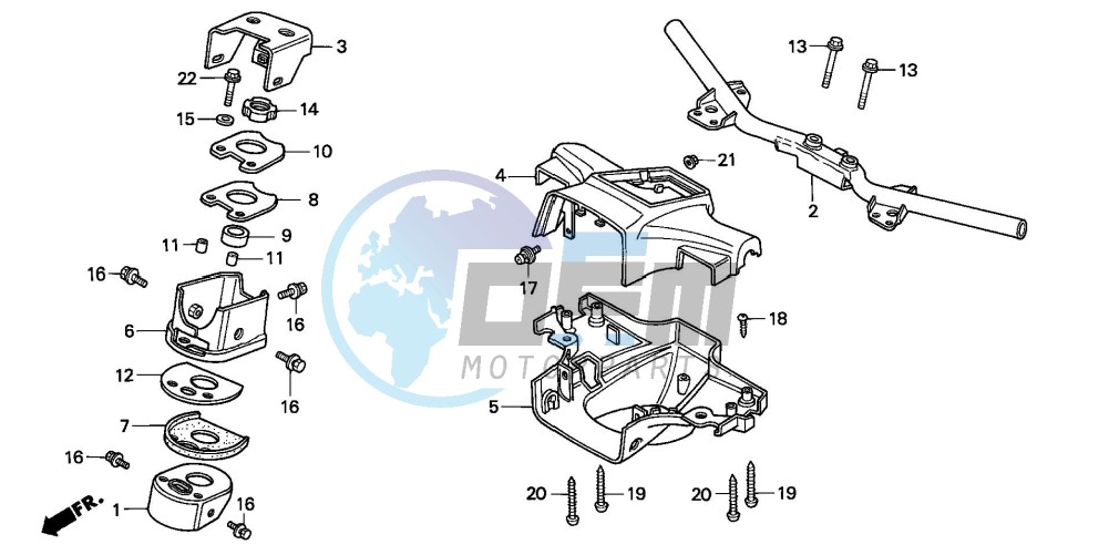 HANDLE PIPE/HANDLE COVER (C50SP/C50ST)