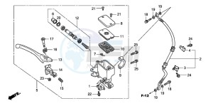 SH150 125 drawing FR. BRAKE MASTER CYLINDER