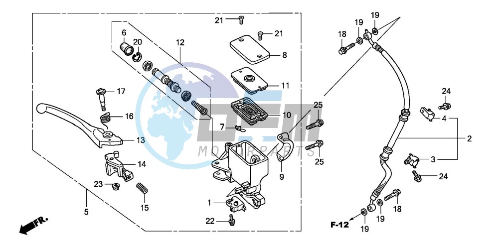 FR. BRAKE MASTER CYLINDER