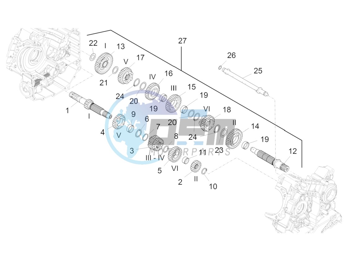 Gear box - Gear assembly