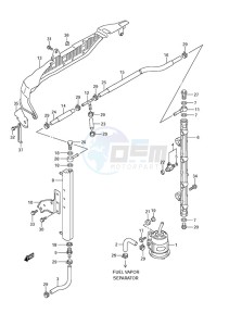 DF 150 drawing Fuel Injector