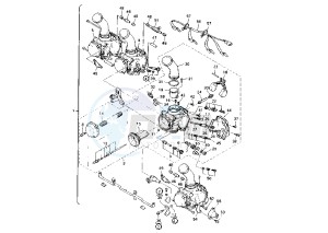 XJ S DIVERSION 900 drawing CARBURETOR