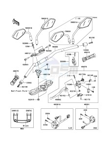 Z1000 ZR1000DBF FR GB XX (EU ME A(FRICA) drawing Handlebar