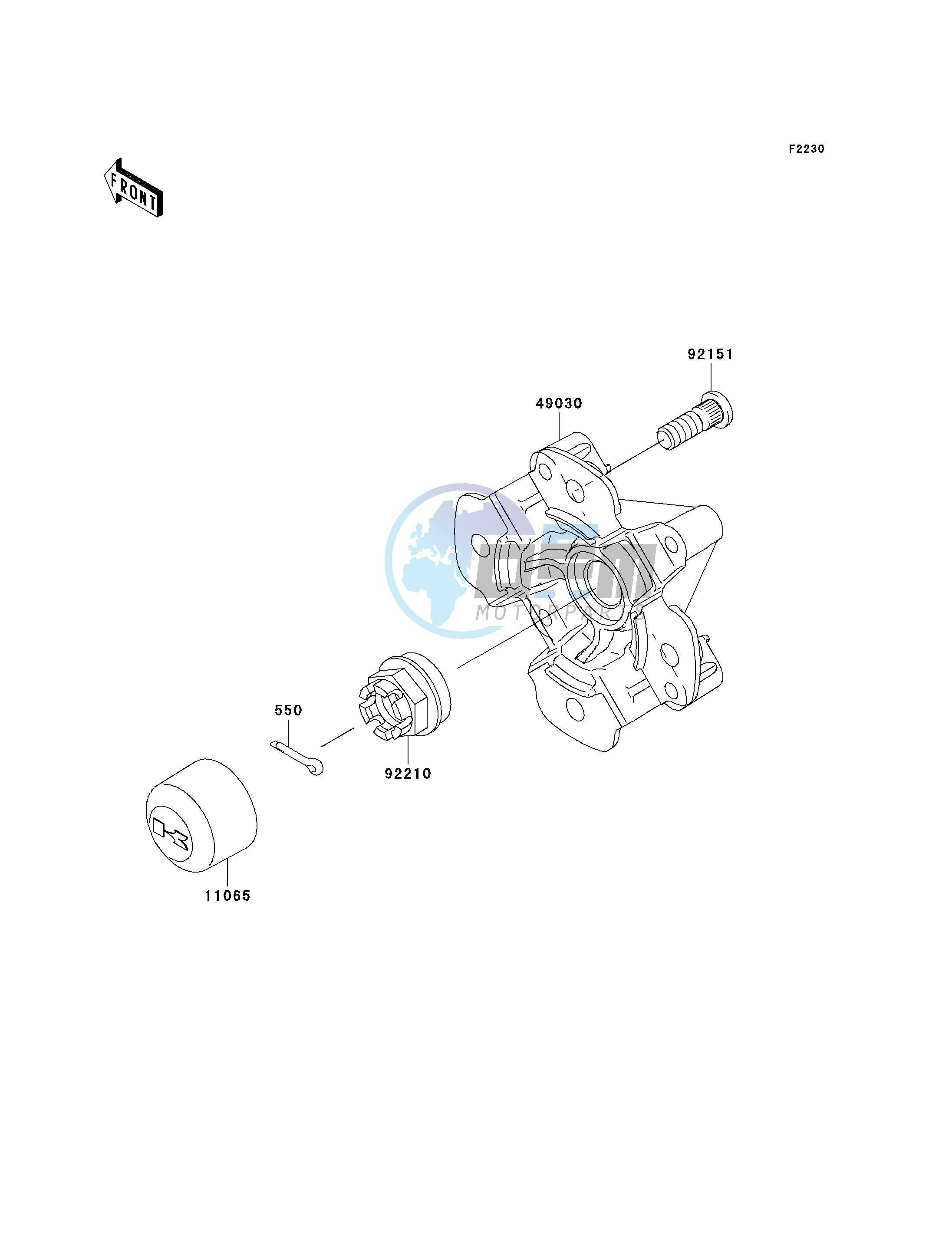 FRONT HUB