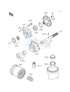 ZX 900 B [NINJA ZX-9R] (B4) [NINJA ZX-9R] drawing OIL PUMP_OIL FILTER