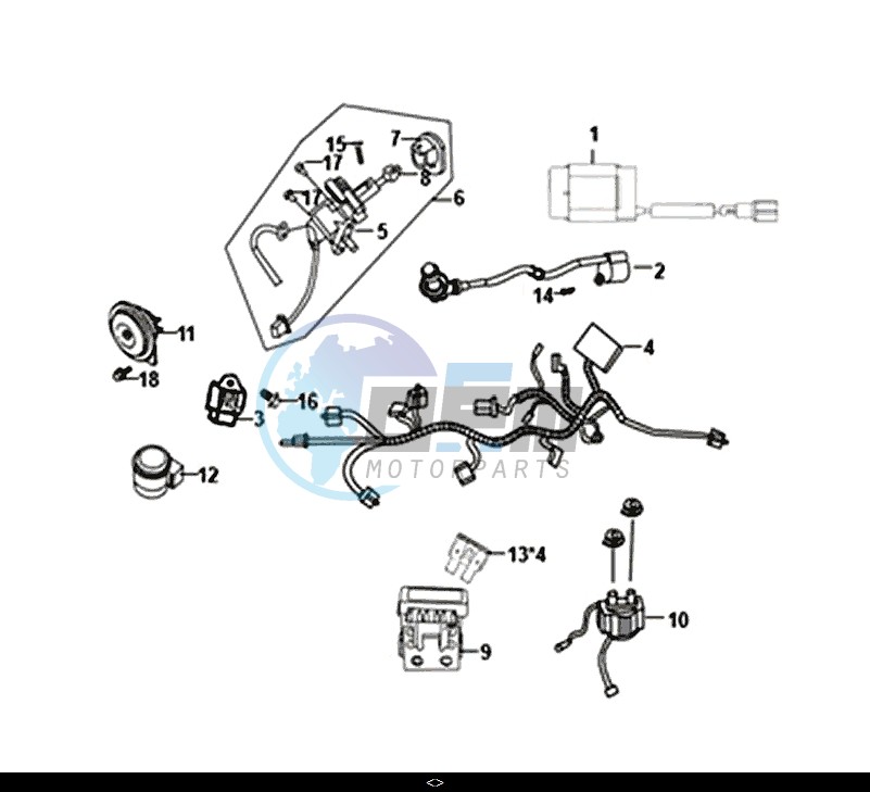 WIRE HARNESS / MASK 50 (XE05W1-IT) (L7-L9)