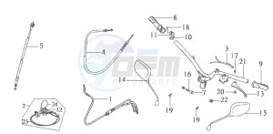 DD50 drawing HANDLEBAR / HANDLEBAR COVER / DASHBOARD