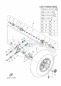 YFM700FWBD KODIAK 700 EPS (BGFM) drawing REAR WHEEL