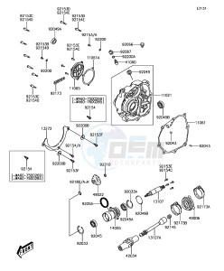 BRUTE FORCE 300 KVF300CFF EU drawing Front Bevel Gear