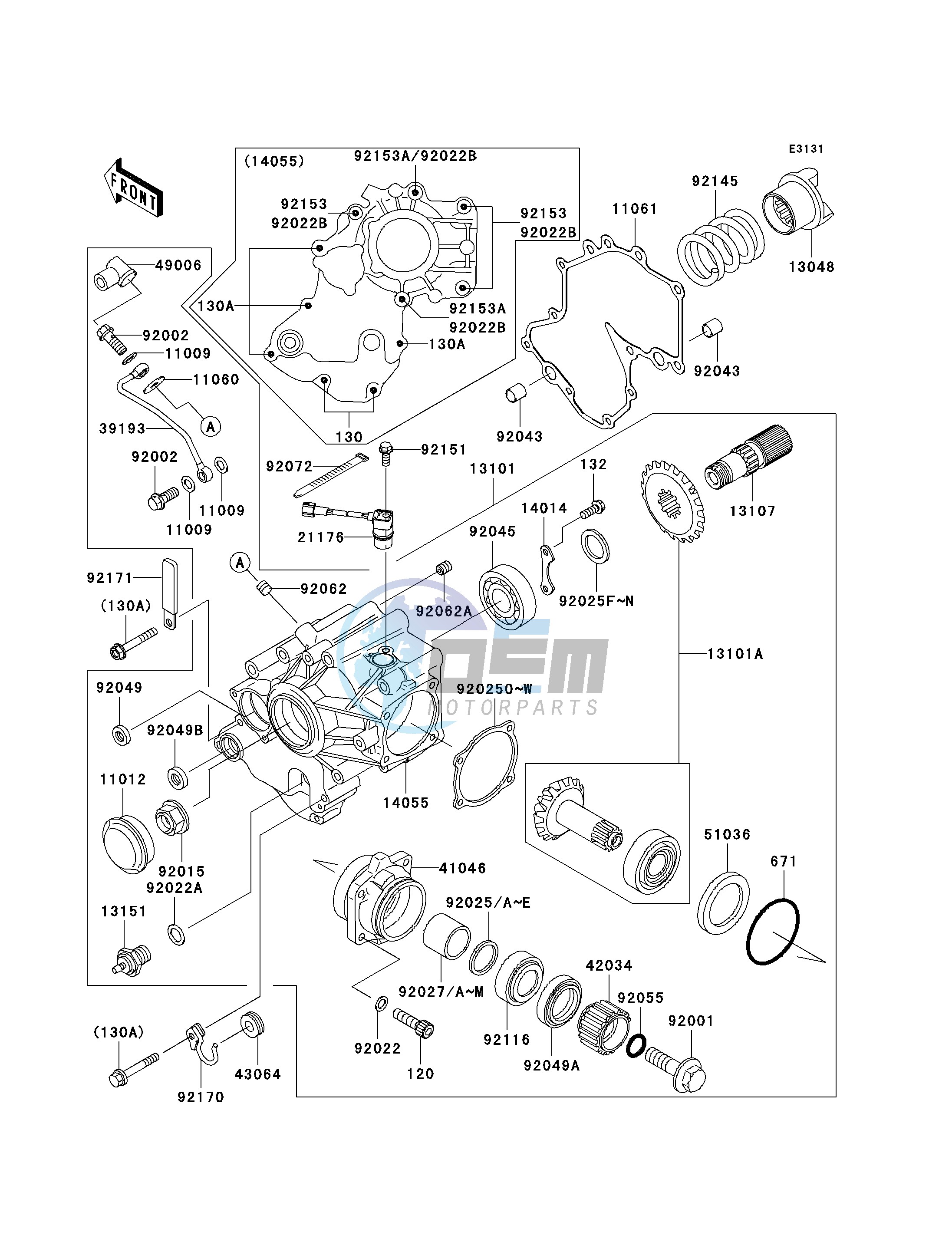 FRONT BEVEL GEAR