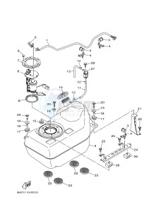 YXM700E YXM70VPXH VIKING EPS (B42F) drawing FUEL TANK